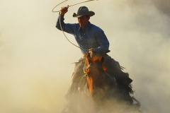 Dust Storm -Cowboy photography by Jody L. Miller