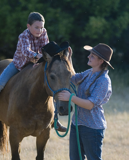 Pony horse with young kids-Jody Miller Equine photography